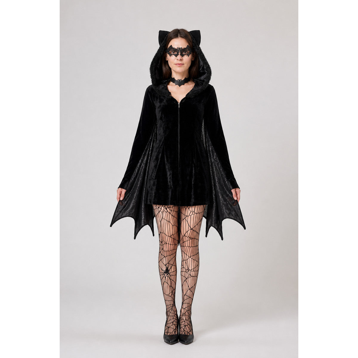 Halloween Bat Costume with Wings and Hood main product view