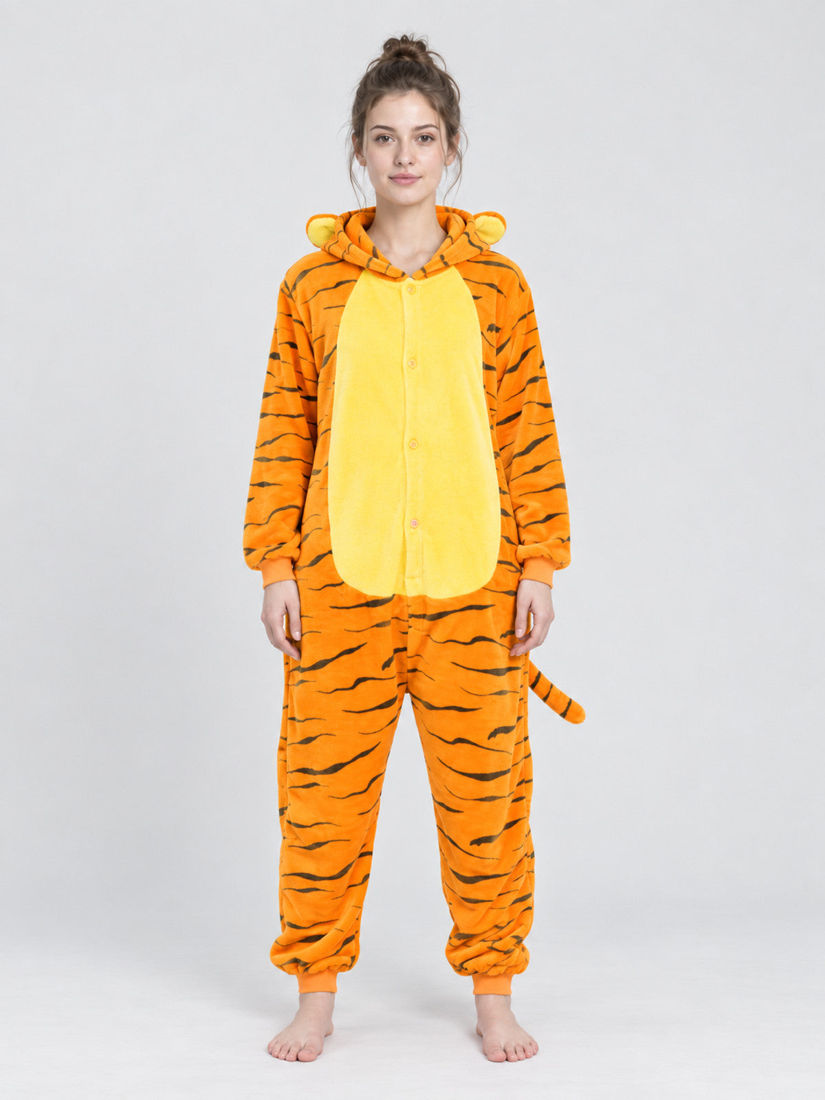 Tiger Kigurumi Pajama with Hood and Tail