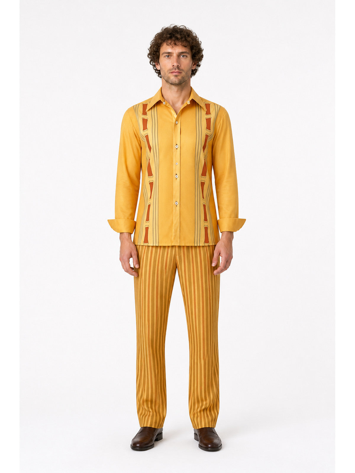 Camilo Bruno Yellow Striped Cosplay Costume