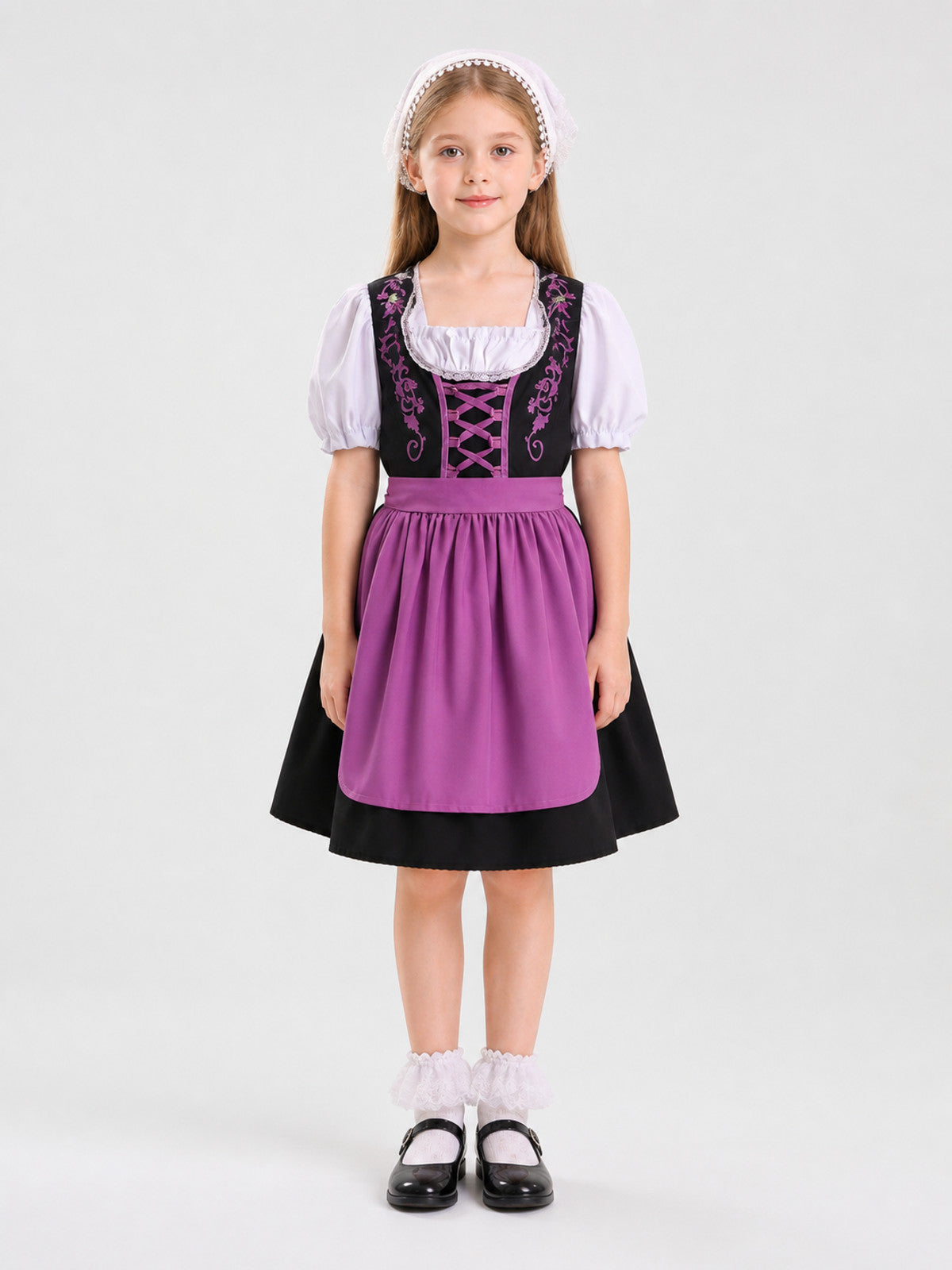 Children’s Traditional Dress with Apron and Full Skirt