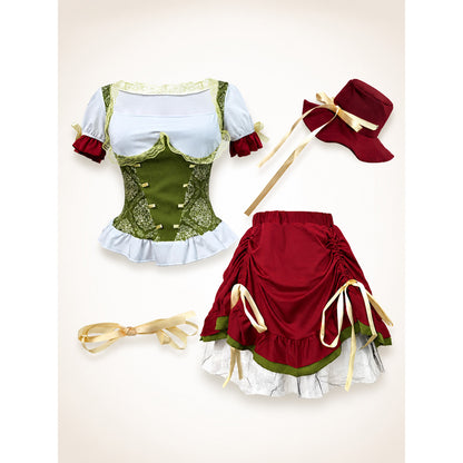 Maid Set with Corset, Skirt, and Hat main product view