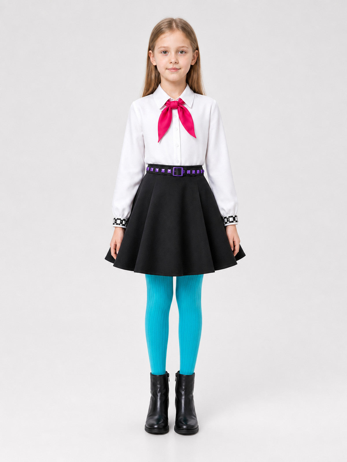Billy Cosplay Costume, School Style, 4 Pieces on-model view