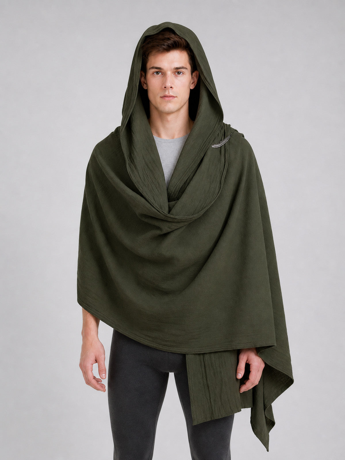 Green Carnival Hooded Cape