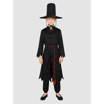 Cosplay Costume with Hat and Jewelry on-model view