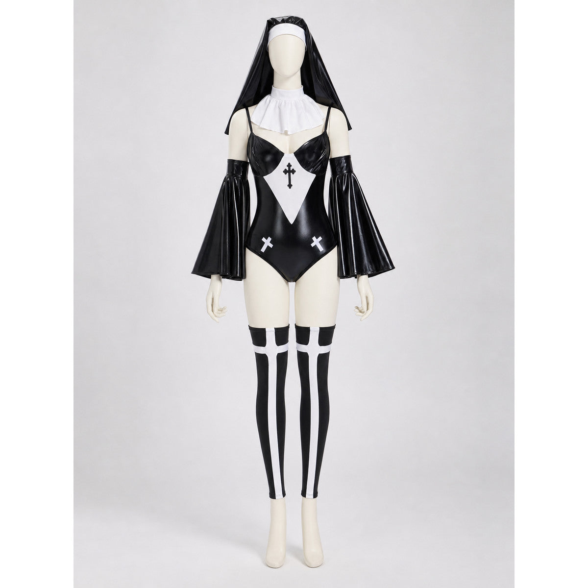 Cosplay Nun's Habit Costume with Cross