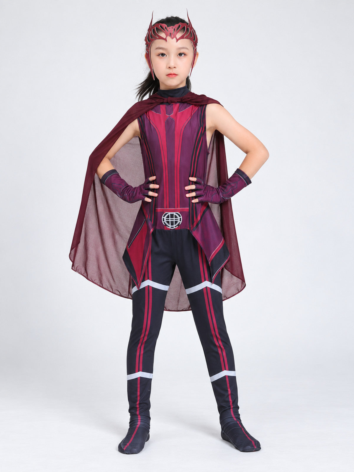 Kids' Carnival Cosplay Costume, Burgundy