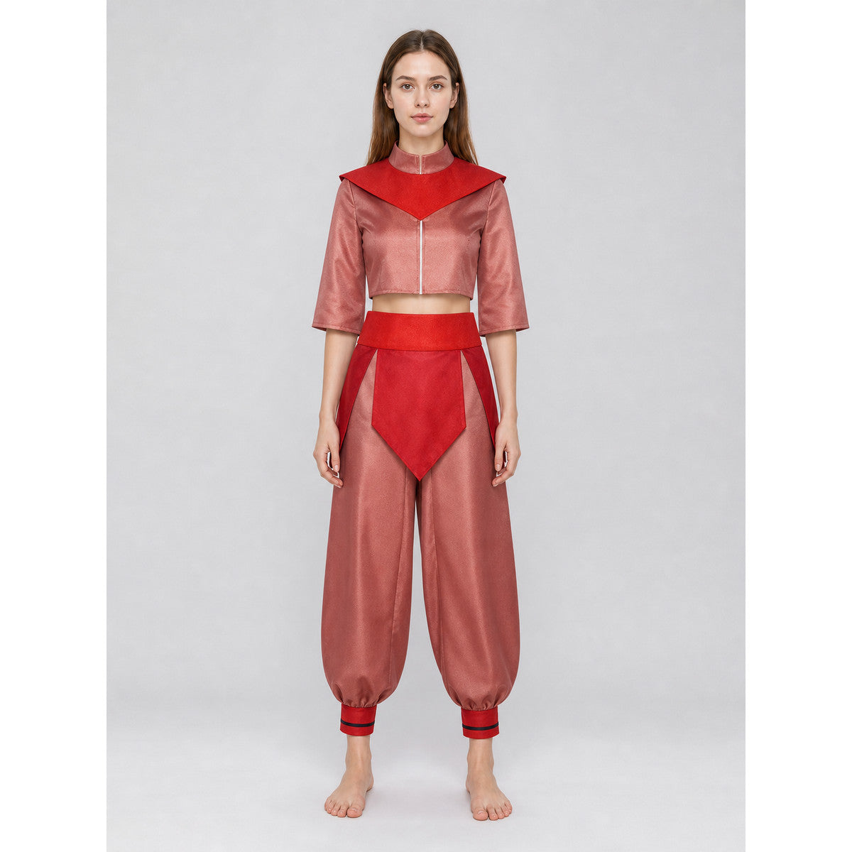 Avatar Cosplay Costume with Cape and Arm Warmers