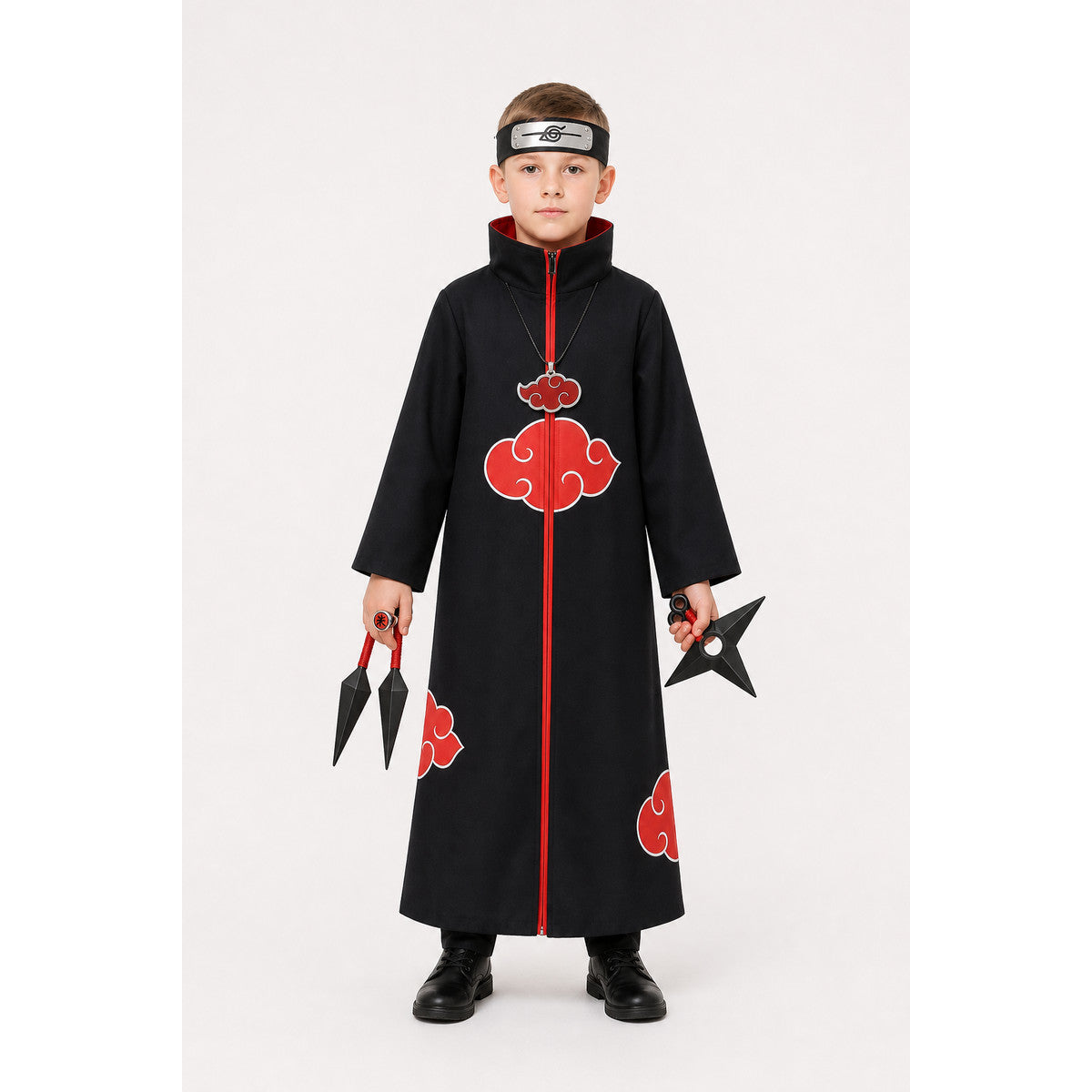 Akatsuki Costume with Red Clouds and Accessories main product view