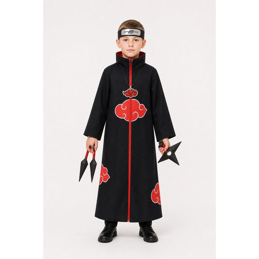 Akatsuki Costume with Red Clouds and Accessories main product view