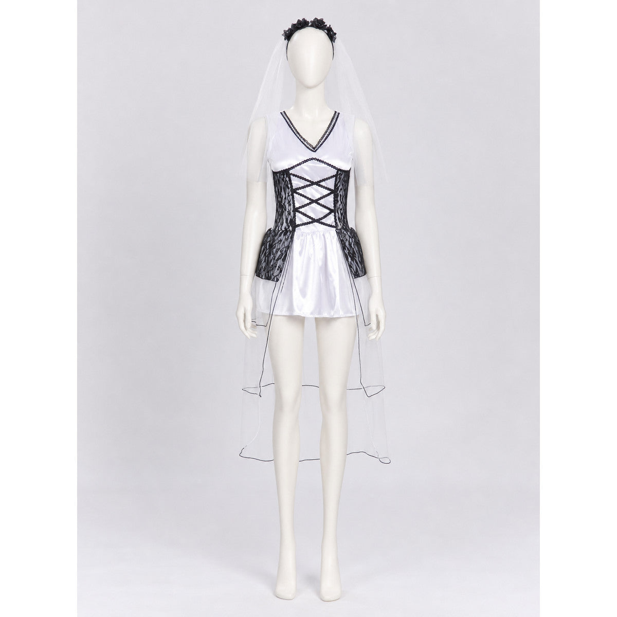 Stage Dress with Corset, Veil, and Lace