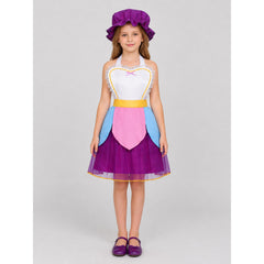 Beauty and the Beast Mrs. Potts Children's Carnival Costume with Dress and Hat