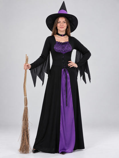Witch Costume: Dress, Hat, Choker