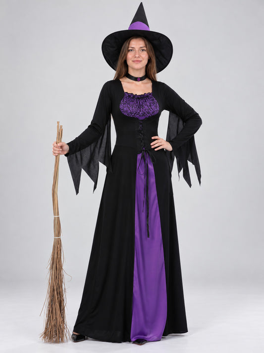 Witch Costume: Dress, Hat, Choker