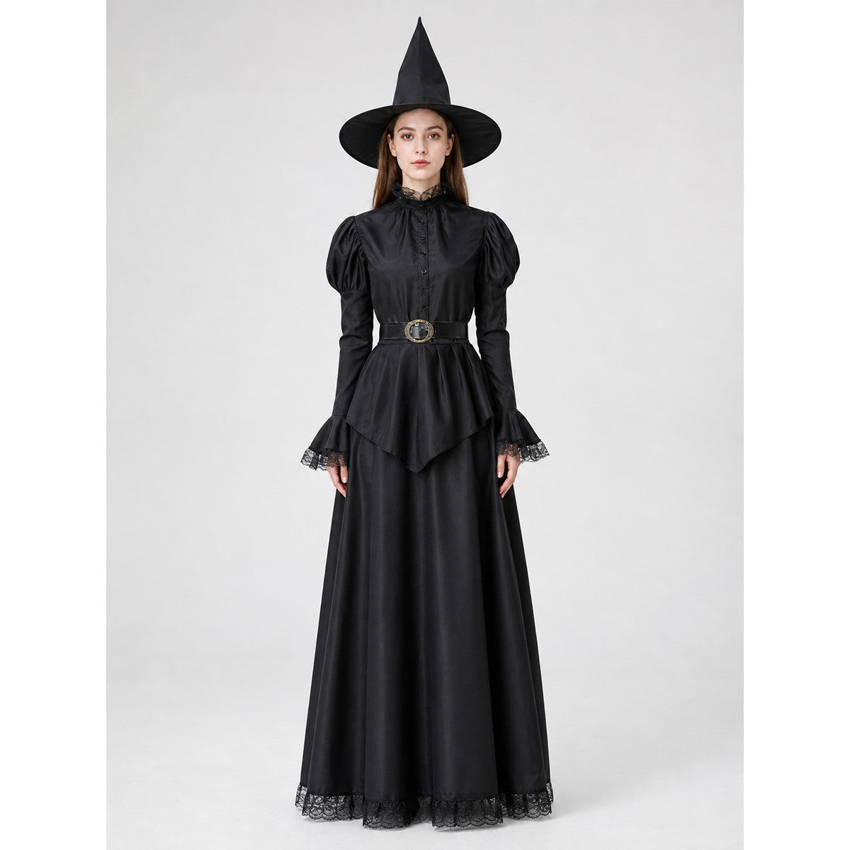 Halloween Costume: Dress, Hat, and Belt