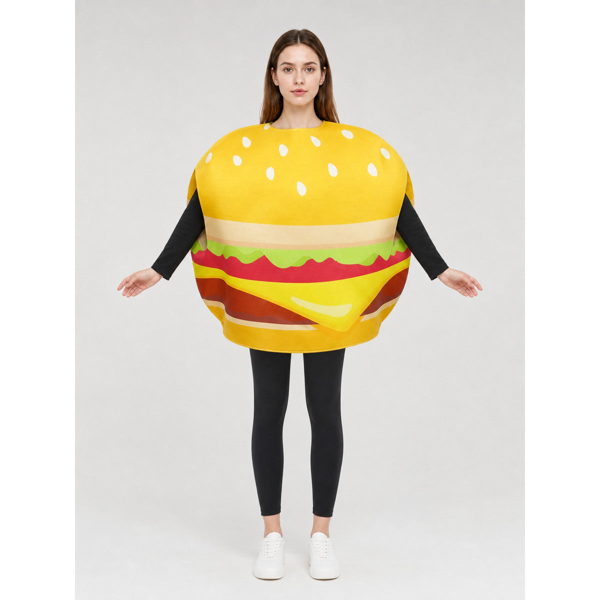 Burger Costume for Halloween and Parties on-model view