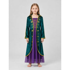 Long-Sleeve Lace-Up Cosplay Dress