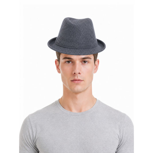 Wide-Brim Carnival Fedora Hat front view