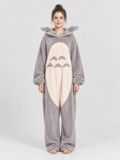 Hooded Home Jumpsuit Pajama with Ears
