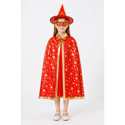 Kids' Halloween Cape with Hat and Mask main product view