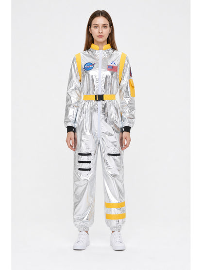 Astronaut Jumpsuit with Emblems and Pockets main product view
