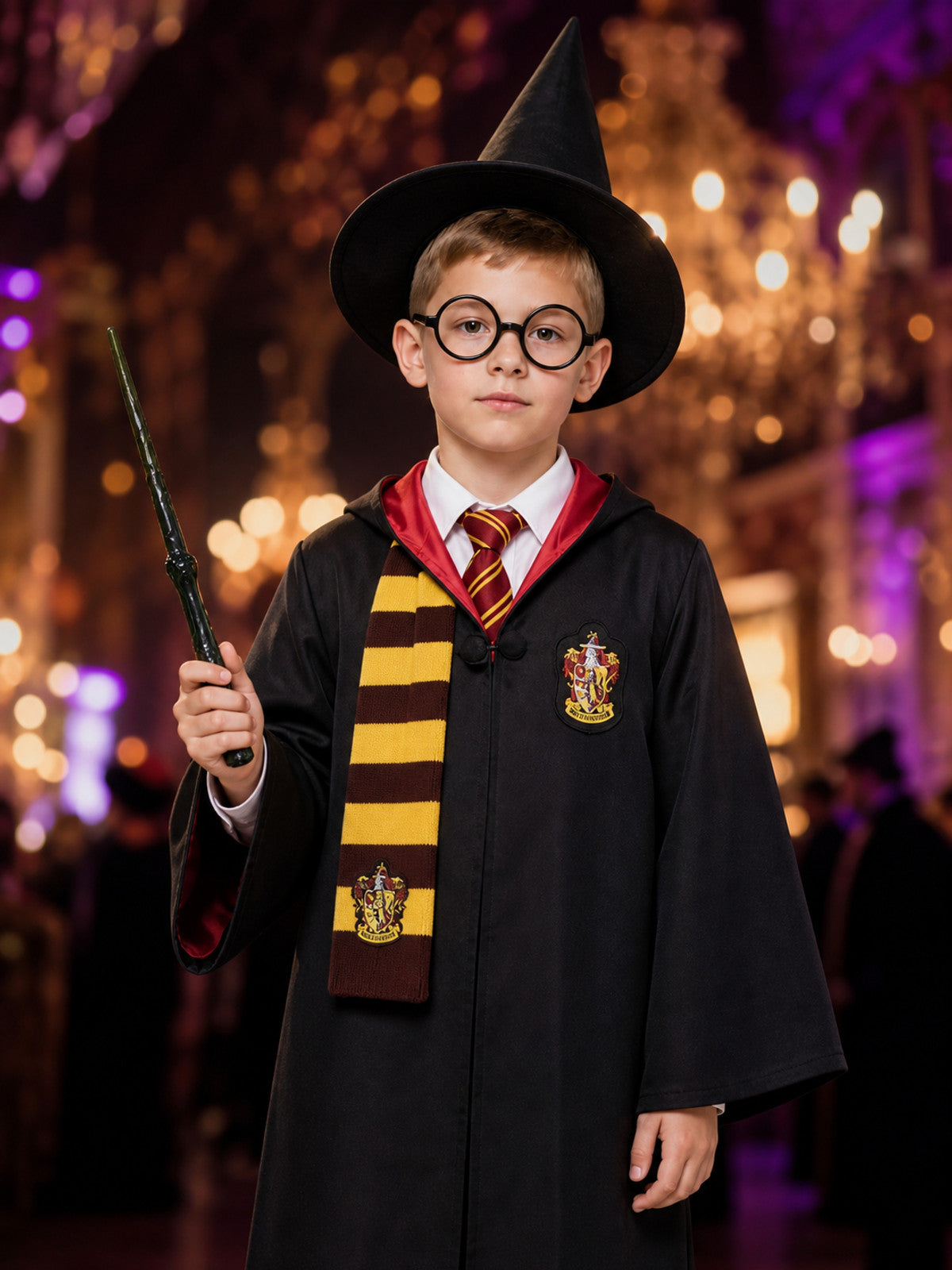 Harry Potter Hooded Robe for Cosplay and Performances on-model view