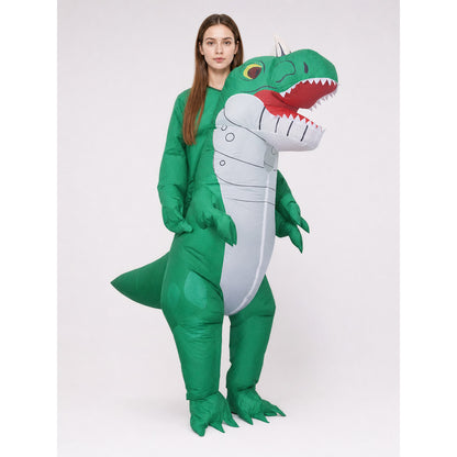 Green One-Size Inflatable Dinosaur Costume