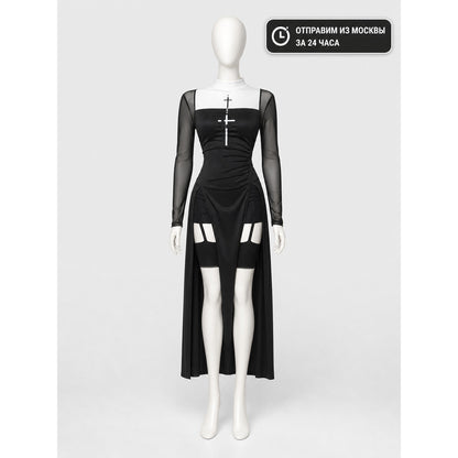 Nun-Style Carnival Costume with Headwear