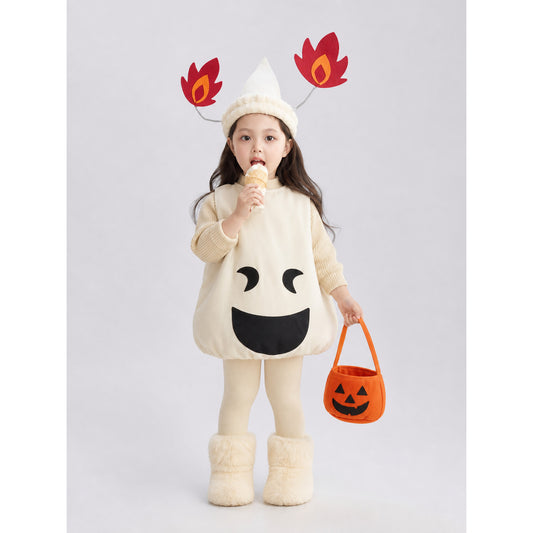 Halloween Ghost Costume with Hat and Bag
