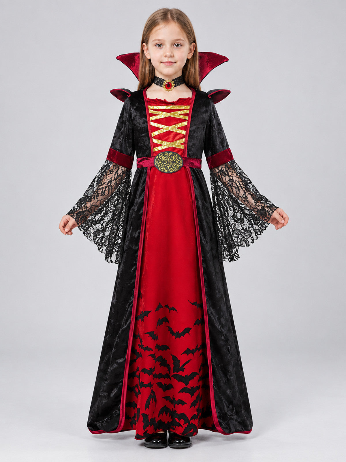 Vampire Costume: Dress with Choker
