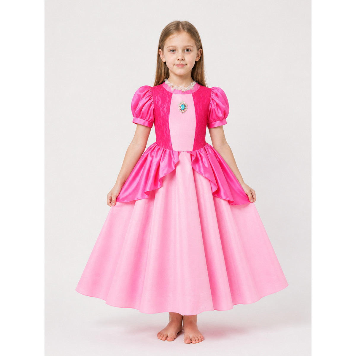 Bright Pink Princess Costume for Halloween main product view