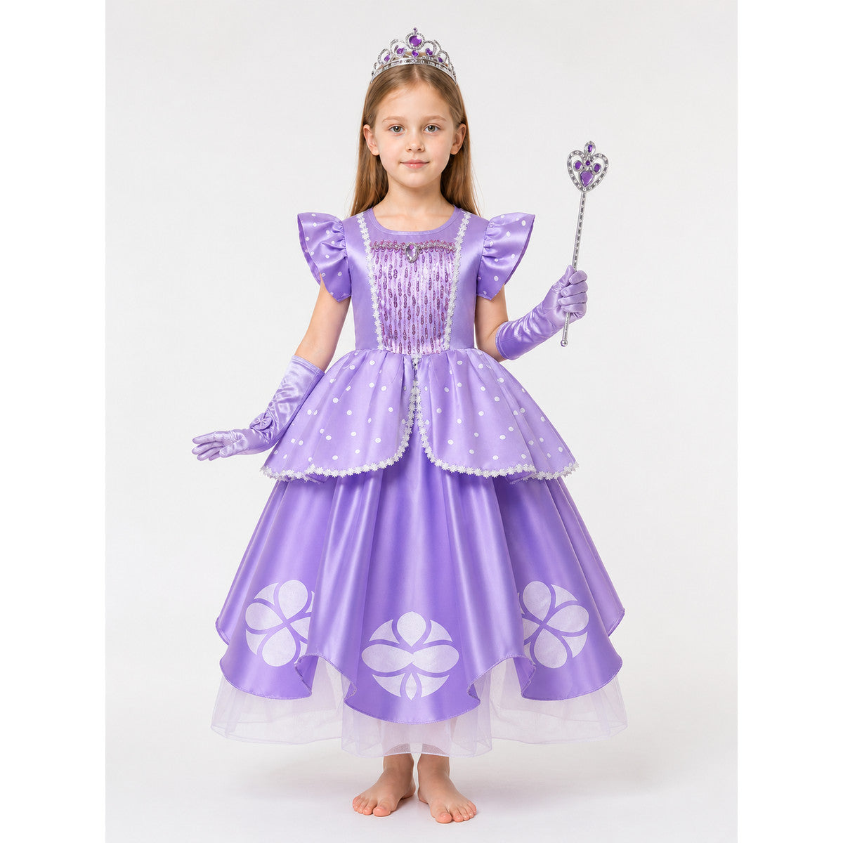 Purple Princess Carnival Costume for Halloween