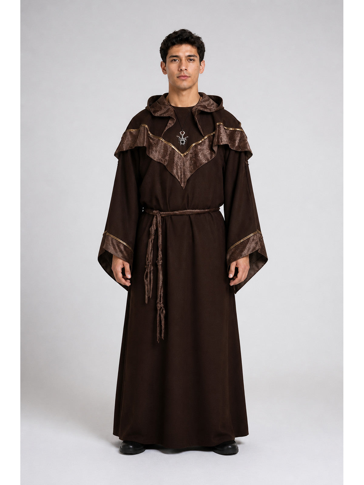 Hooded Robe with Wide Sleeves for Cosplay main product view