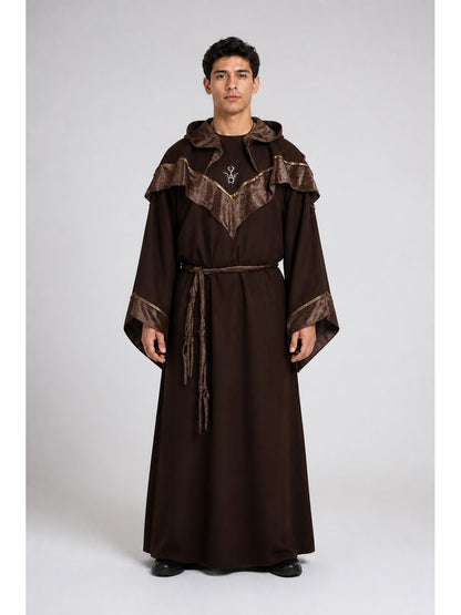 Hooded Robe with Wide Sleeves for Cosplay main product view