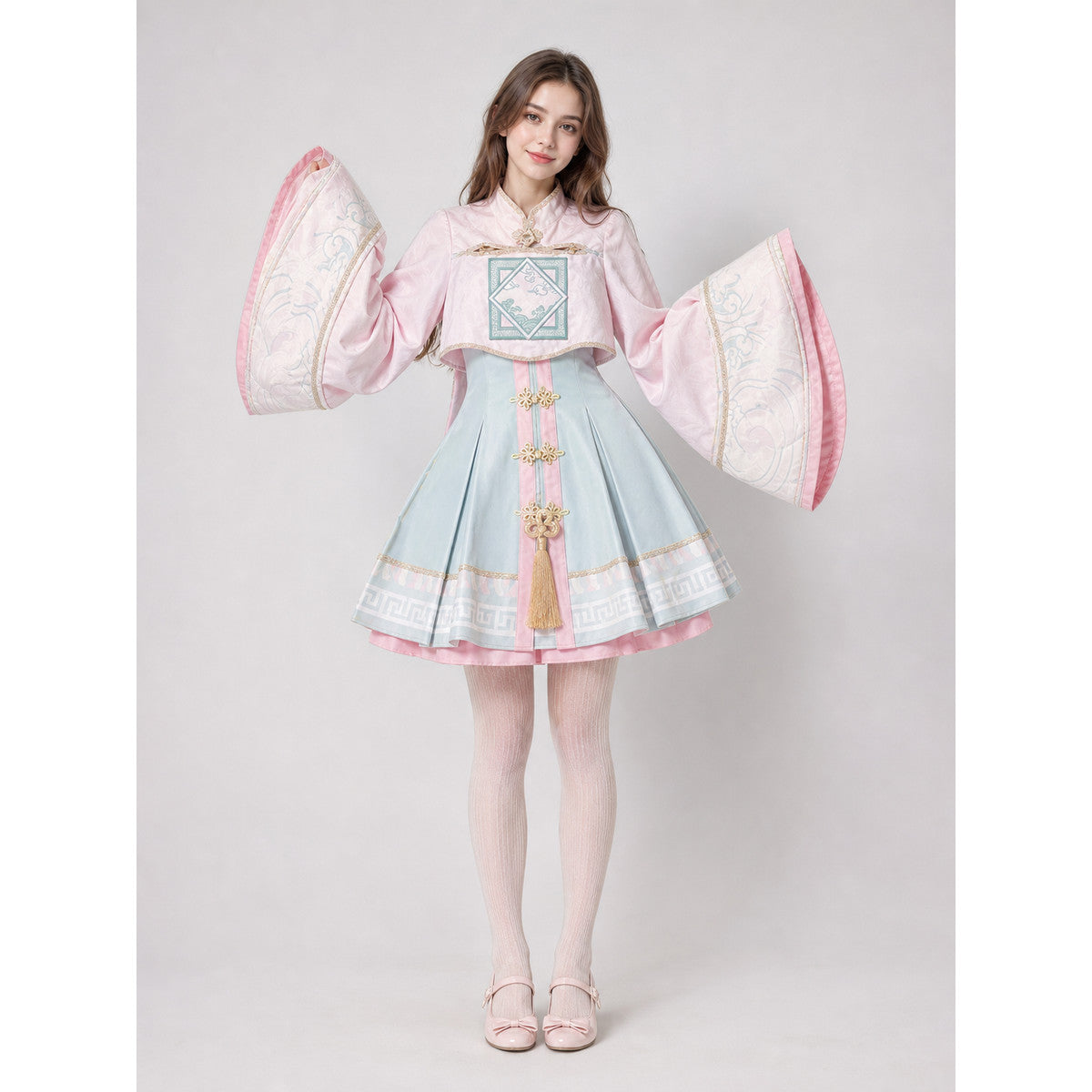 Women's Zombie Lolita Dress for Cosplay and Stage on-model view