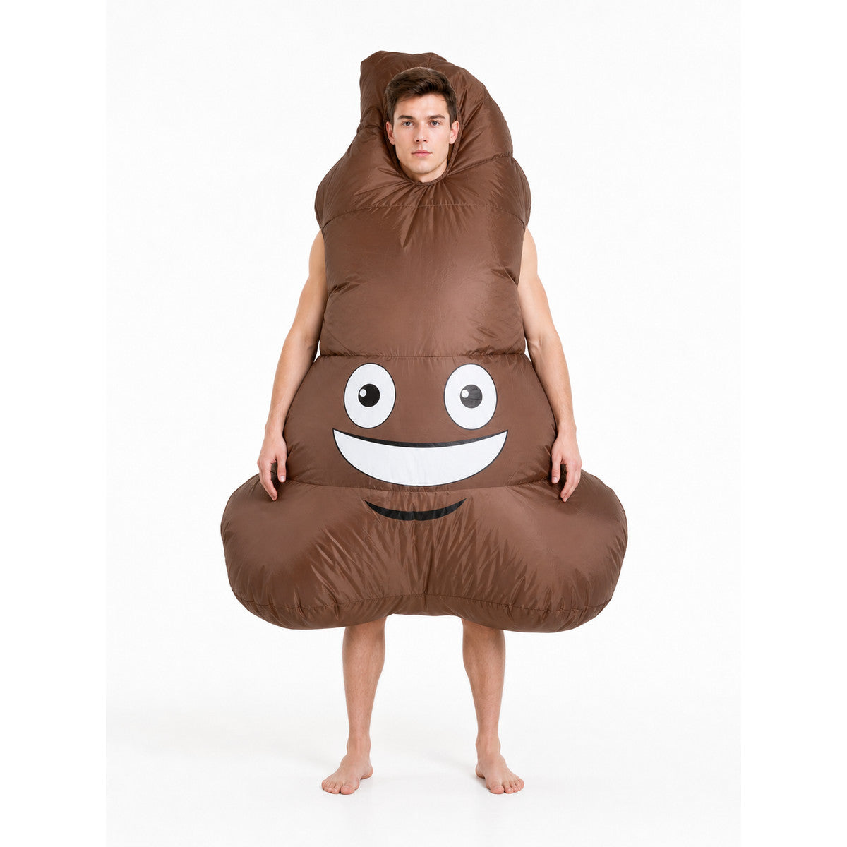 Inflatable Poop Costume with Face, One Size