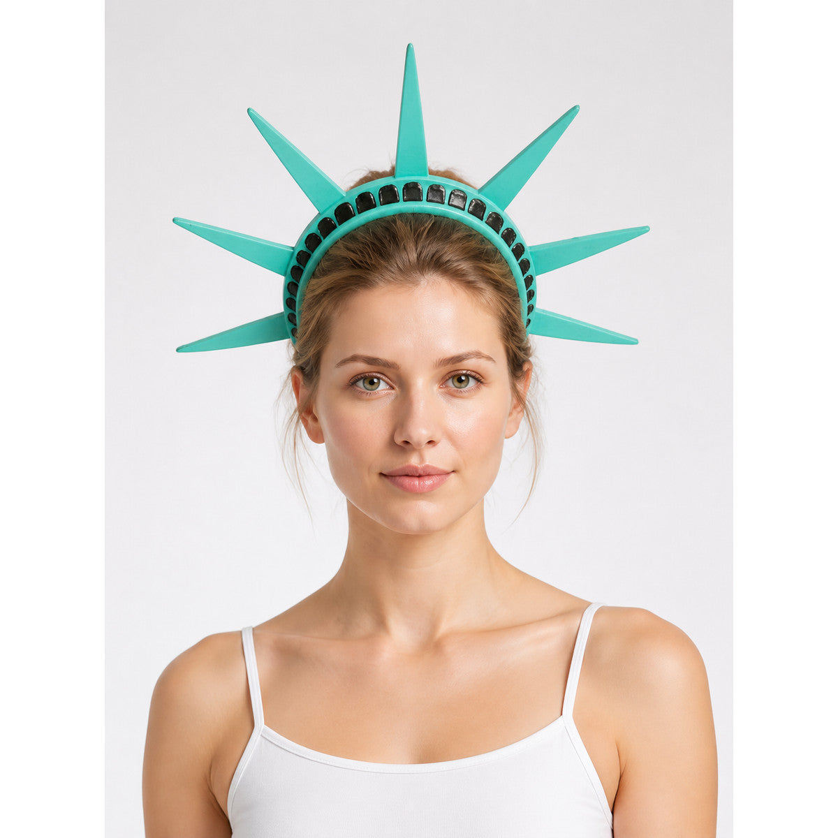 Blue-Green Halloween Carnival Headband with Rays main product view
