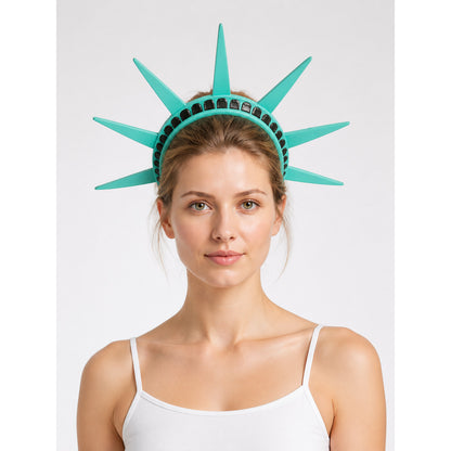 Blue-Green Halloween Carnival Headband with Rays main product view