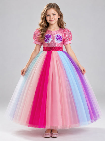 Kids' Sequin and Tulle Costume Dress