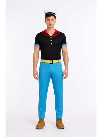 Sailor Uniform Carnival Costume for Cosplay with Belt main product view