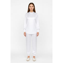 Jujutsu Kaisen White Cosplay Jumpsuit with High Collar
