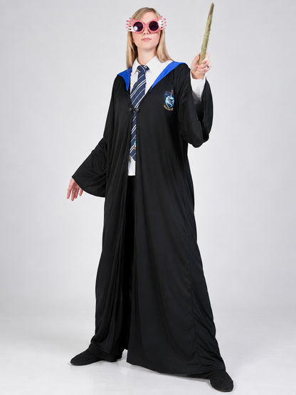 Magic Robe Long Black with Hood and Emblem