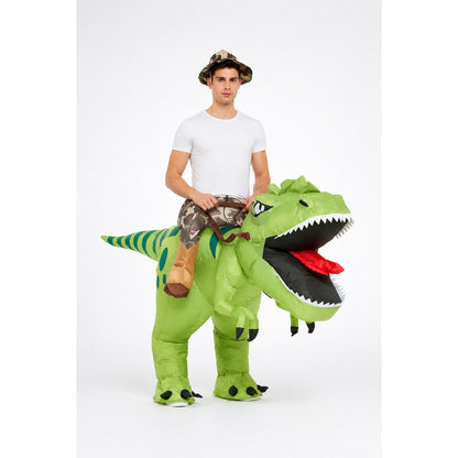 Inflatable Dinosaur Costume with Open Mouth main product view