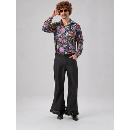 Retro 70s Disco Costume, 2 Pieces on-model view