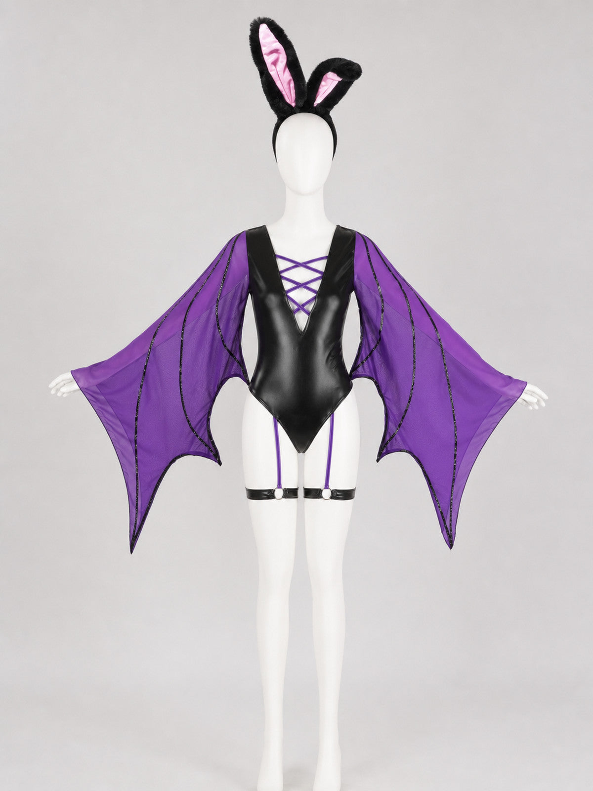 Bat Costume Cosplay — Black and Purple