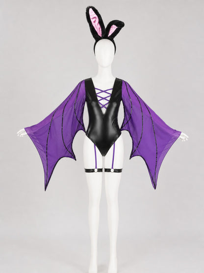 Bat Costume Cosplay — Black and Purple