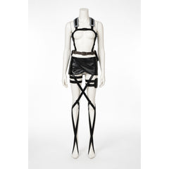 Attack on Titan Mikasa Cosplay Costume with Straps