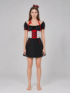 Costume with Hearts, Crown, and Stockings