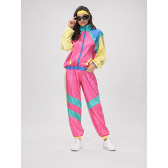 Retro disco carnival costume set with zipper