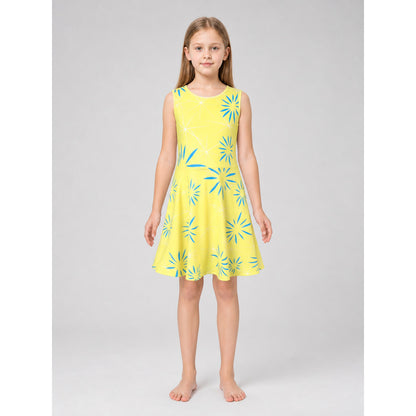 Inside Out 2 Pattern Cosplay Dress front view