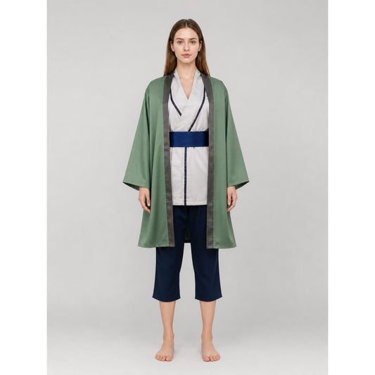 Tsunade Cosplay Costume: Robe, Top, Belt, and Pants